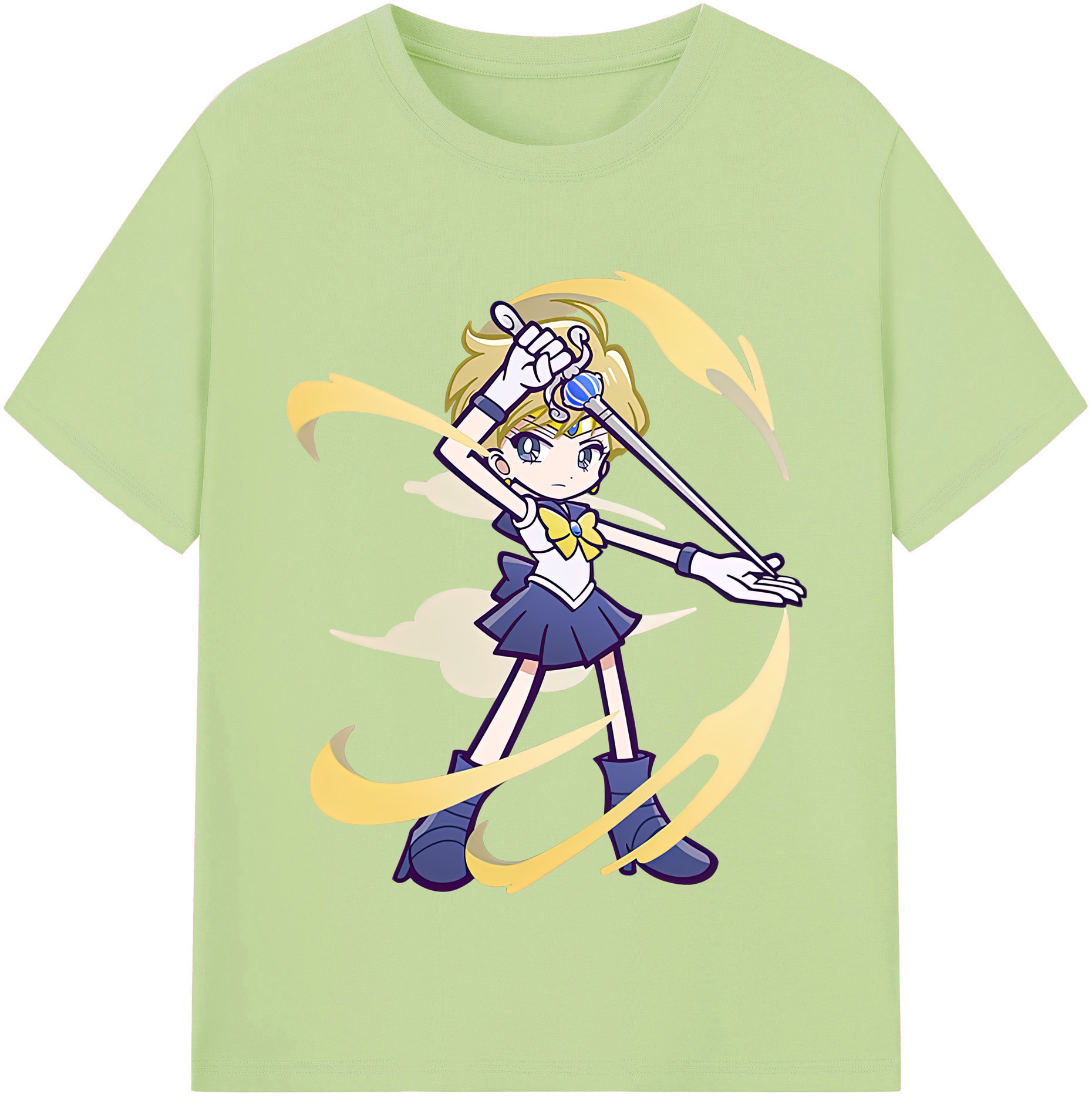 （画像用） 美少女戦士セーラームーン 天王はるか Sailor Moon Tenoh Haruka 綿100％半袖Tシャツ（フロントプリント）